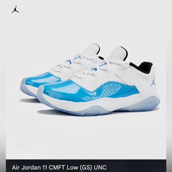 Air Jordan 11 CMFT Low White Blue University of North Carolina Big
